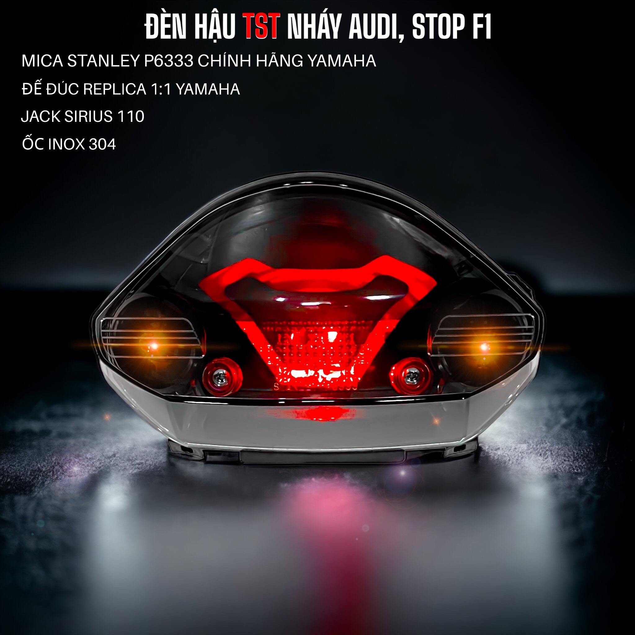 Đèn Hậu TST Sirius Hiệu ứng Audi Stop F1 - TDH
