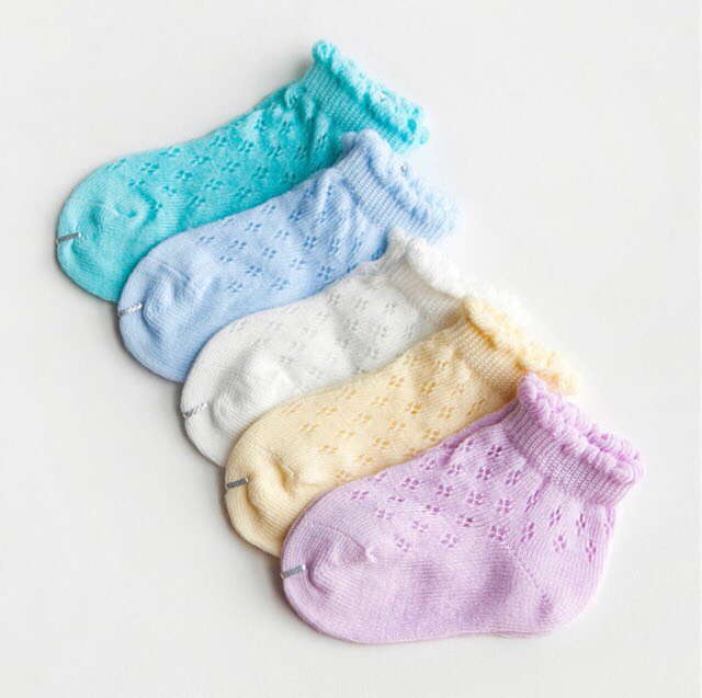 set 5 đôi Tất len lứoi cho bé từ sơ sinh