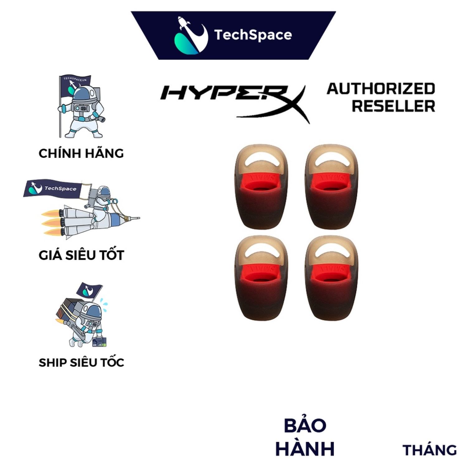 Bộ nút tai HyperX Cloud Earbuds Tips