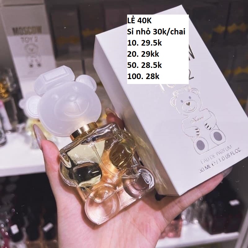 Tkvt2153 - nước hoa gấu vàng moschino chai 30ml
