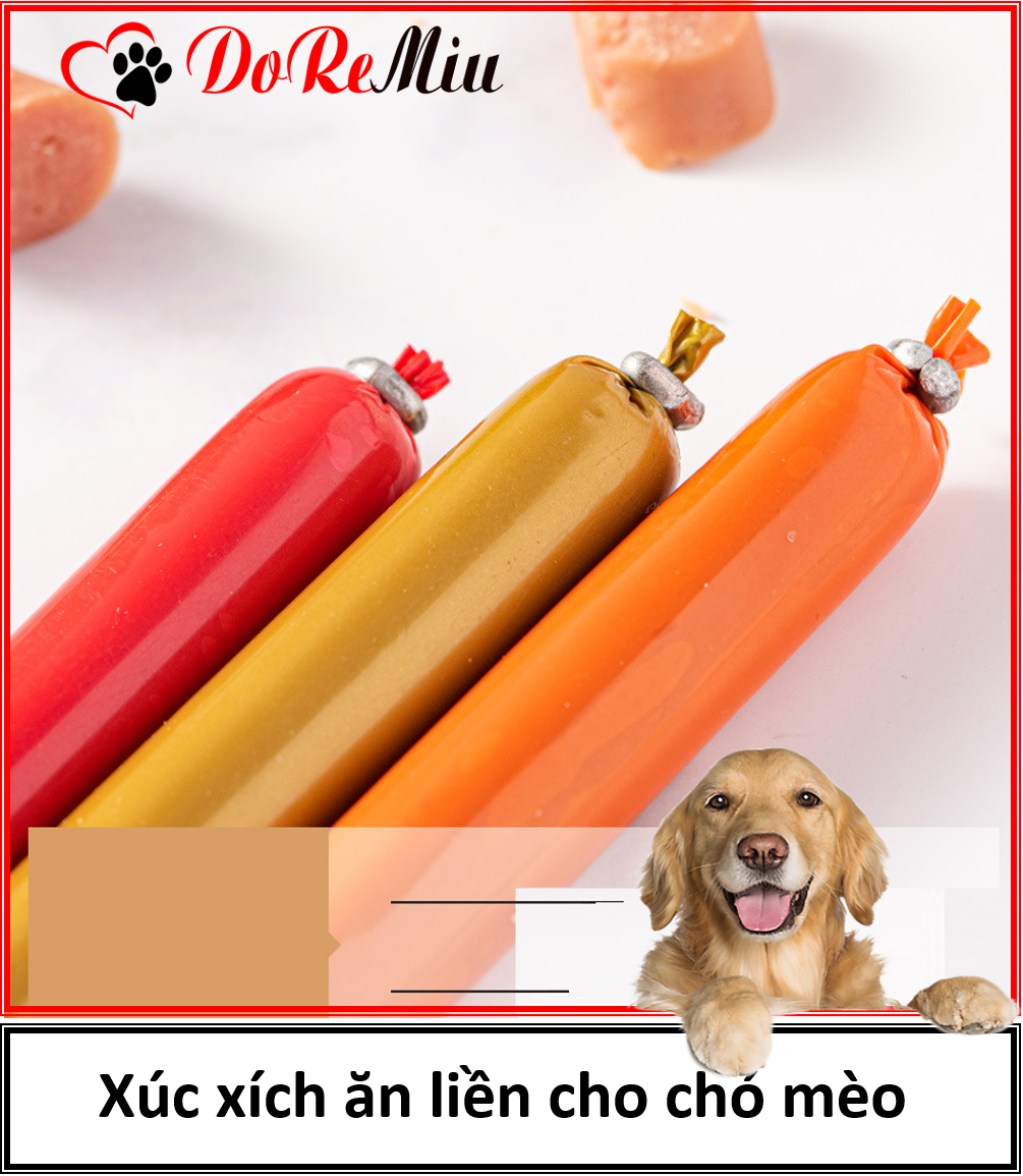 Doremiu - Xúc xích chó mèo  3 vị cho thú cưng