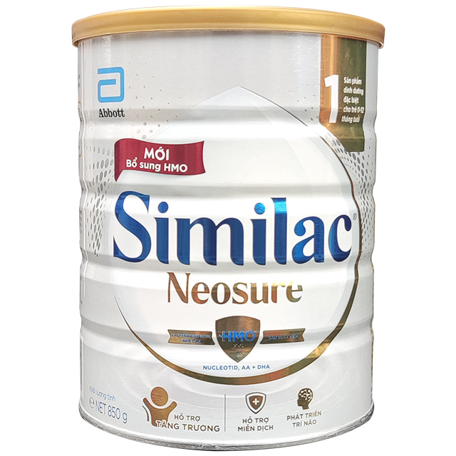 Sữa bột Similac Neosure (Nhẹ cân Sinh non)  850g