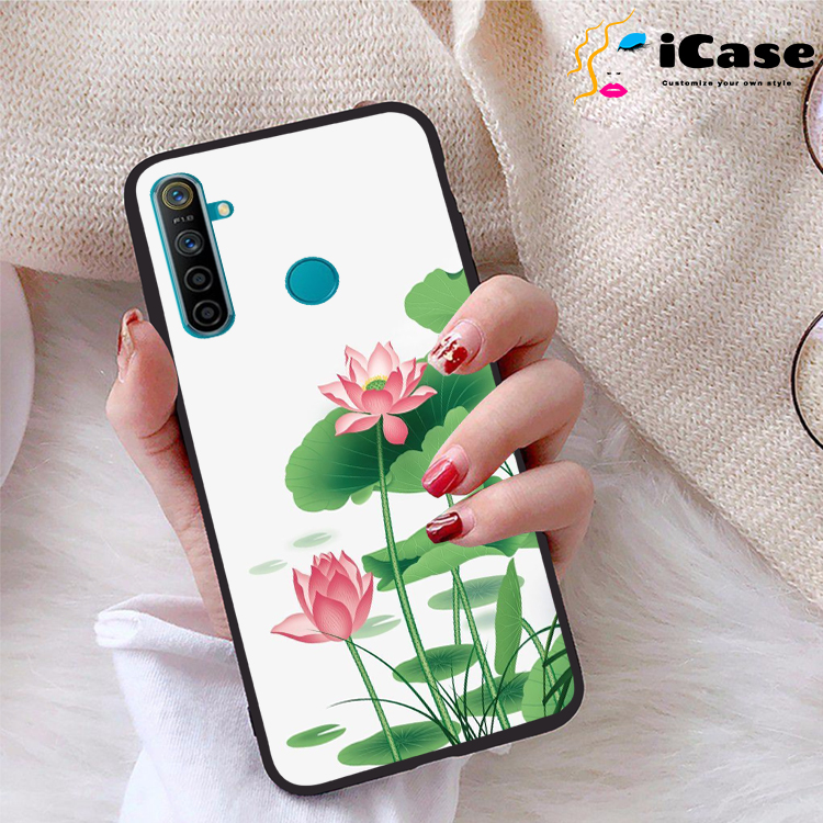 Ốp lưng Realme 5 viền dẻo TPU BST Sen