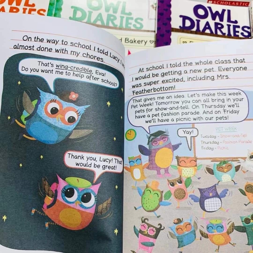 Original - Bộ 15q - Owl Diaries Scholastic (Đồ chơi)
