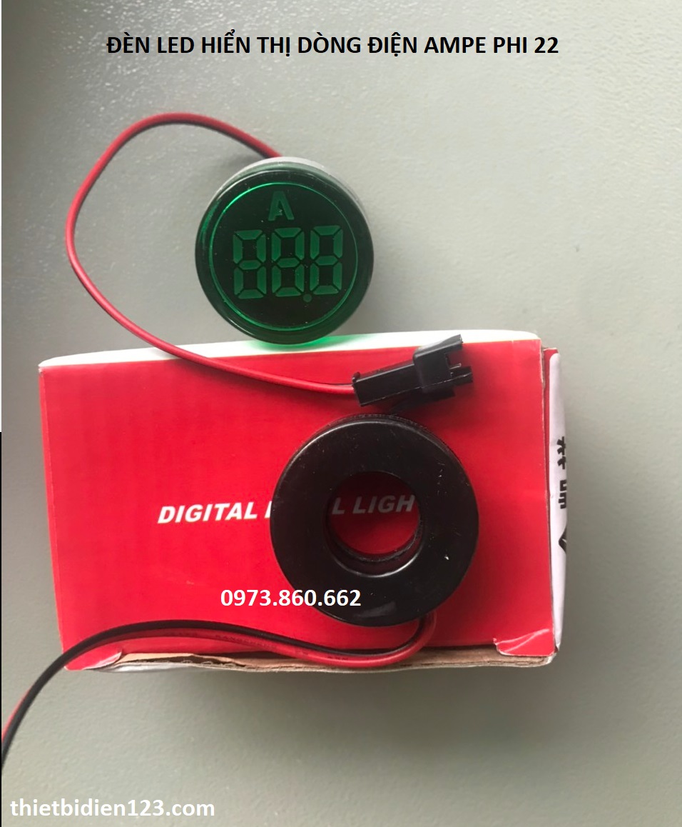 Combo of 5 Led Lights Displaying Voltage - Amperage, Non-22Mm