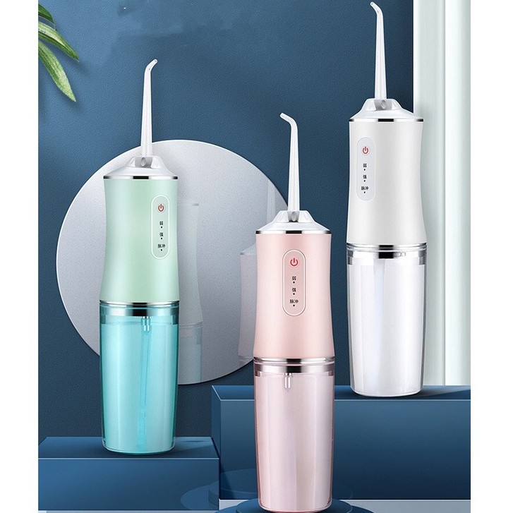 Máy tăm nước nha khoa Oral Irrigator chống nước - tặng 4 đầu vệ sinh răng - tăm nước vệ sinh răng miệng.