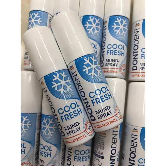 Set 02 Chai xịt thơm miệng Dontodent Cool Fresh 2x15ml (Đức)
