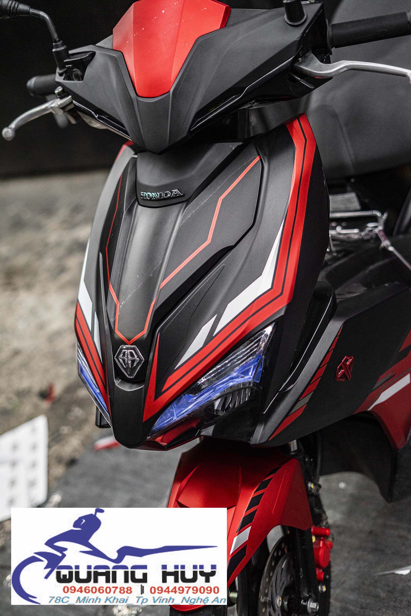 Tem Trùm Airblade Đỏ Đen,Team Decal AB 2016-2019