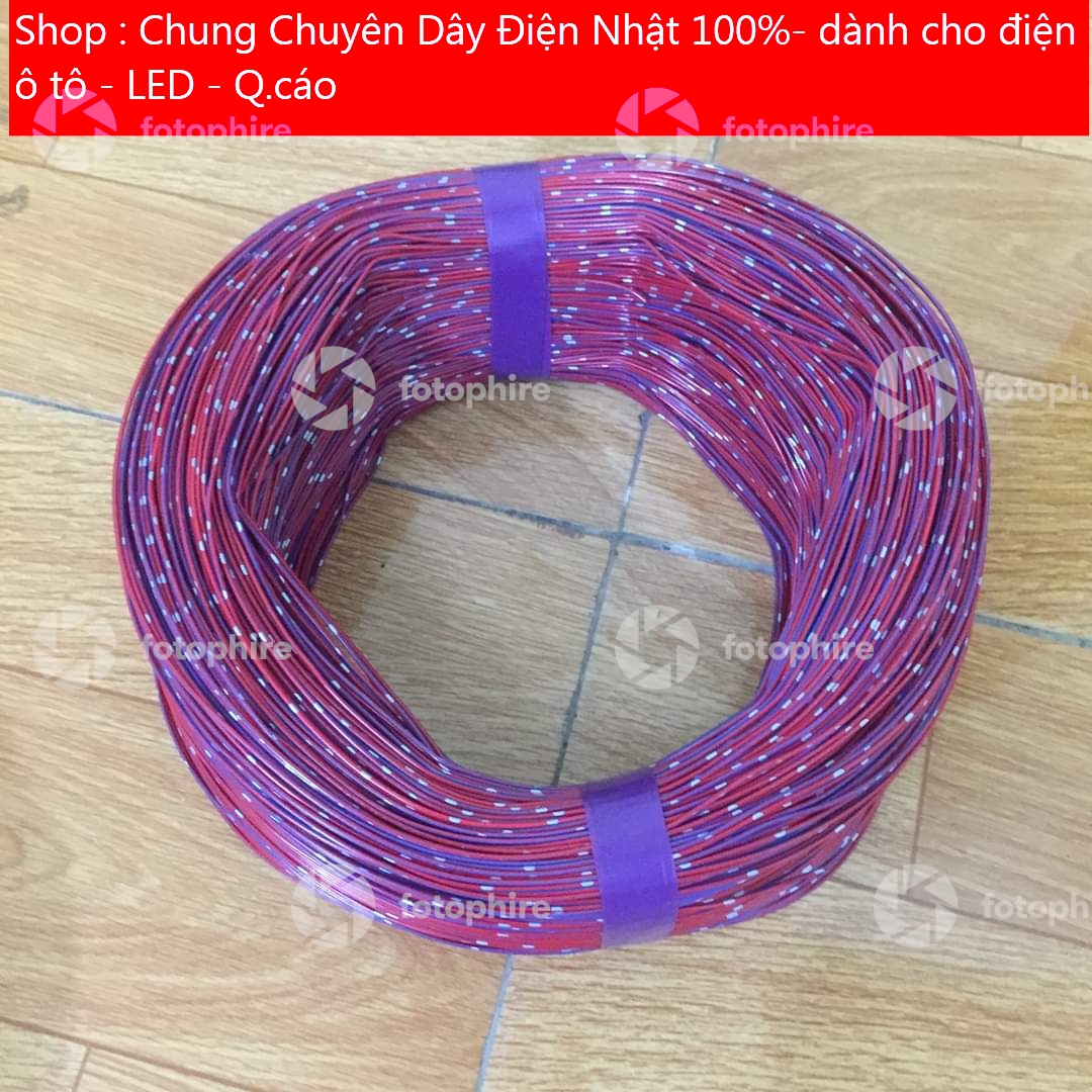 Dây điện nhật 0,3mm 100m màu đỏ