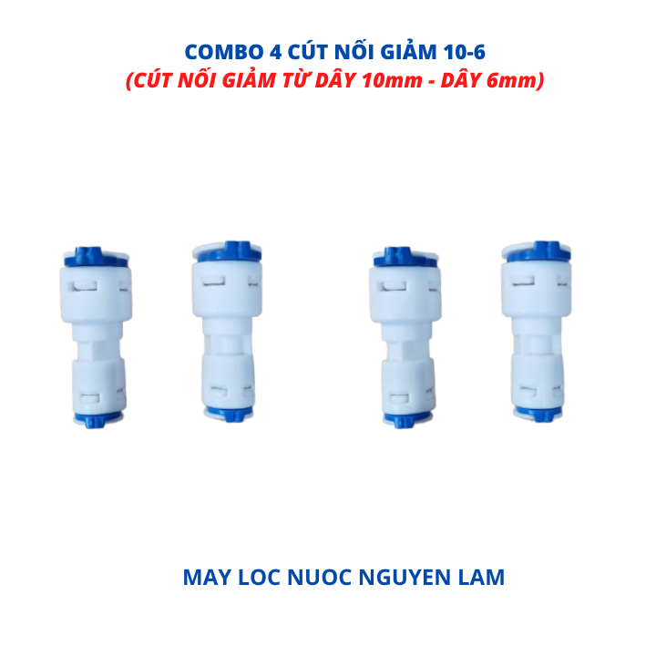 Cút Nối Giảm 10-6 -(Cút Chuyển Đổi Từ Dây 10mm Xuống Dây 6mm)