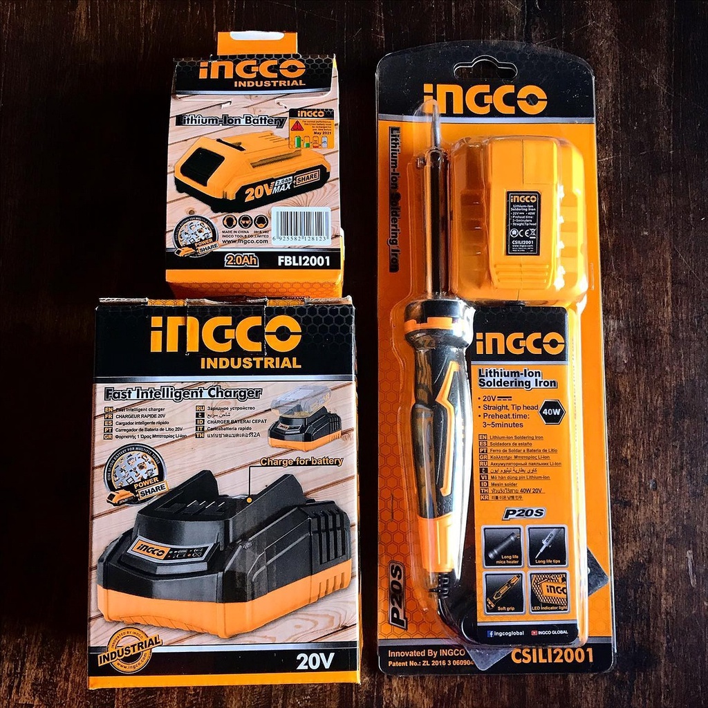MỎ HÀN DÙNG PIN 20V INGCO CSILI2001 -HÀNG CHÍNH HÃNG