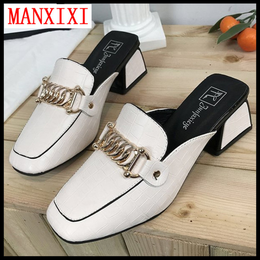 Dép Thời Trang Thương Hiệu MANXIXI Xăng Đan Hở Gót 1.97 Inch Phong Cách INS Đẹp Dành Cho Nữ (Cỡ 35-40) giá rẻ