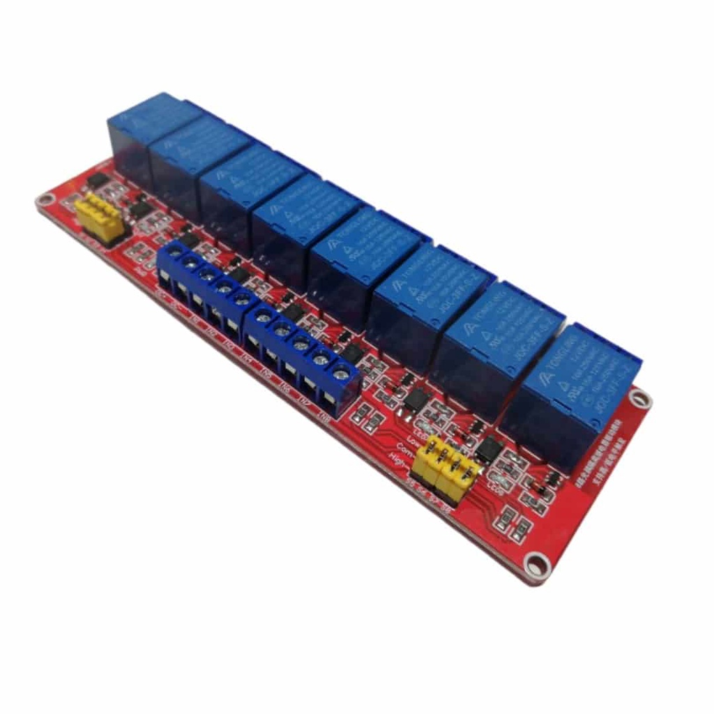 Module relay 6 kênh 8 kênh 5V 12V 10A