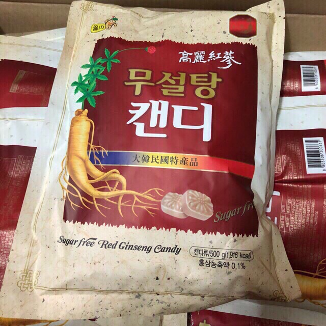 [HCM]Kẹo sâm không đường Hàn Quốc  500g