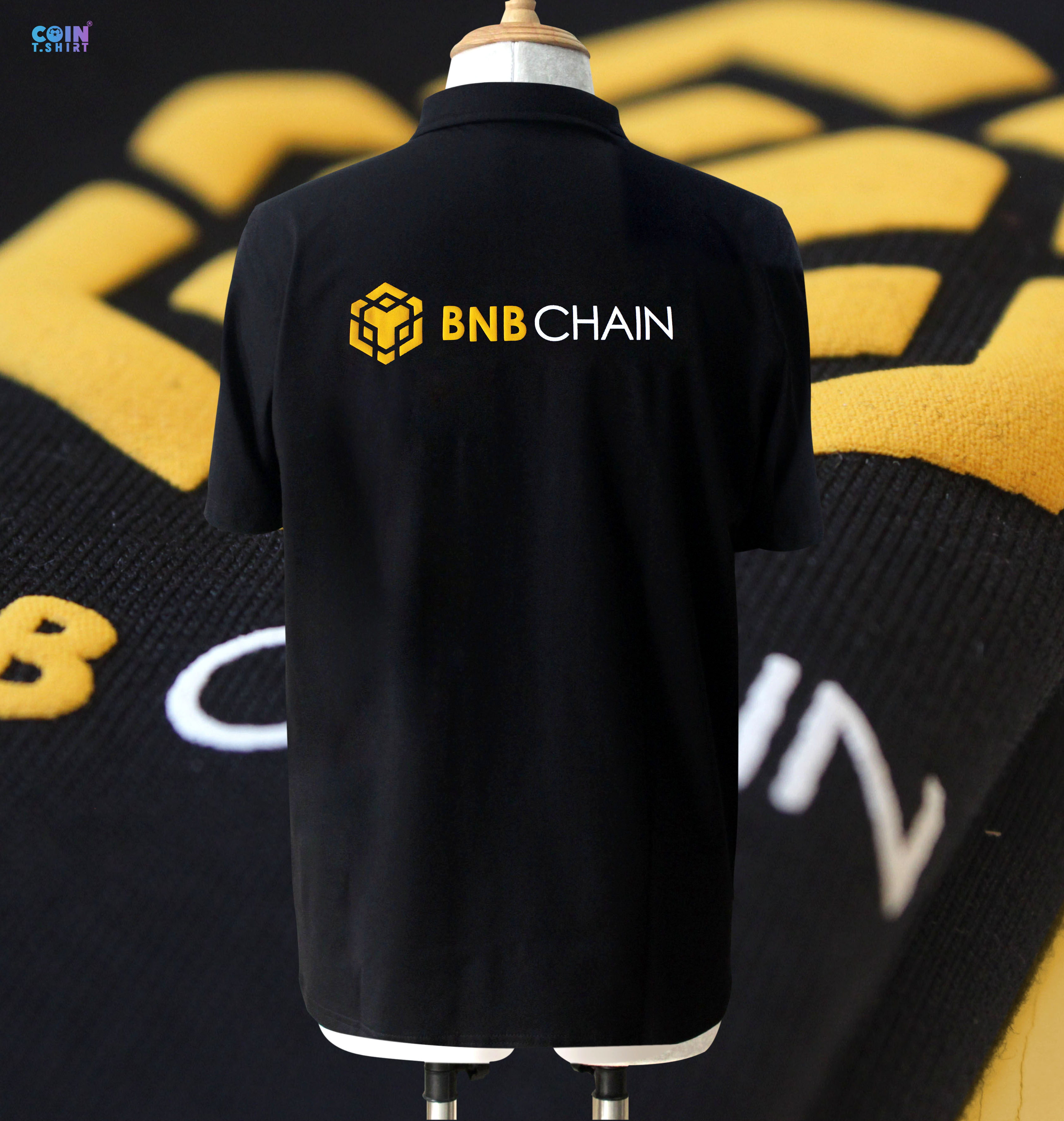 Áo Polo cao cấp  Binance, Bitcoin, Cointshirt, ETHEREUM