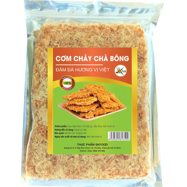 Combo 2 bịch cơm cháy siêu chà bông SK FOOD