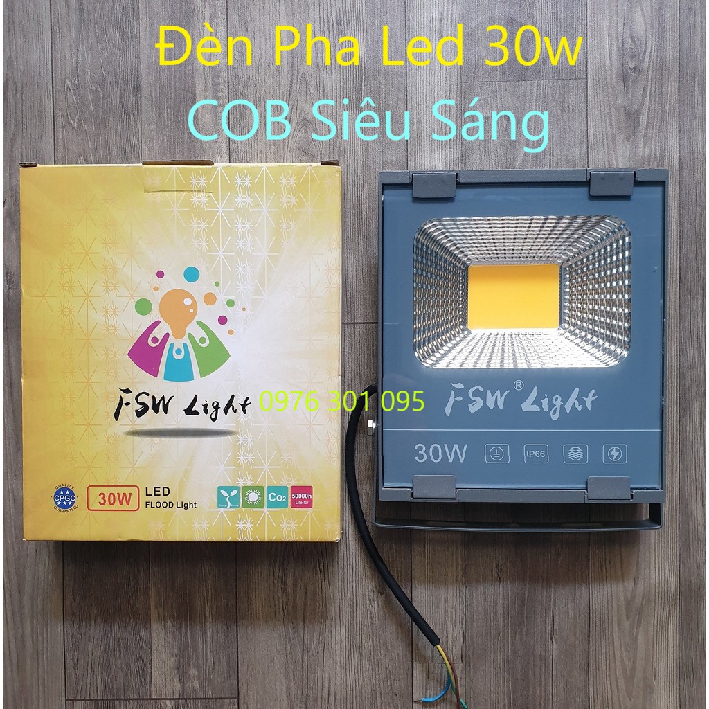 [FSW Bảo Hành 2 năm] Đèn led PHA siêu sáng đủ wat [COB] siêu sáng