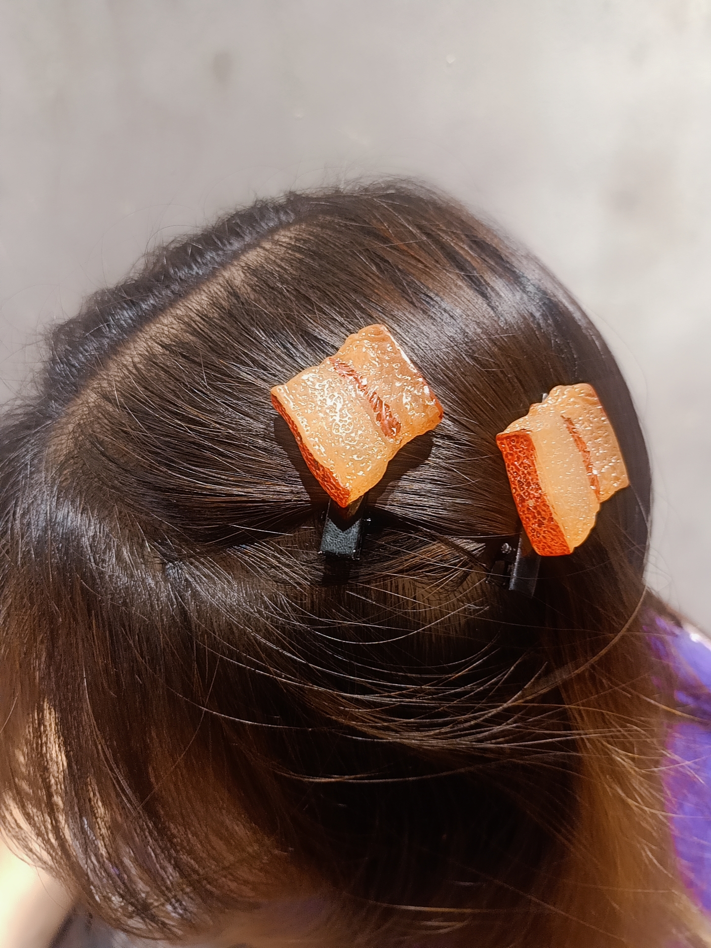 Kẹp tóc hình thịt mỡ