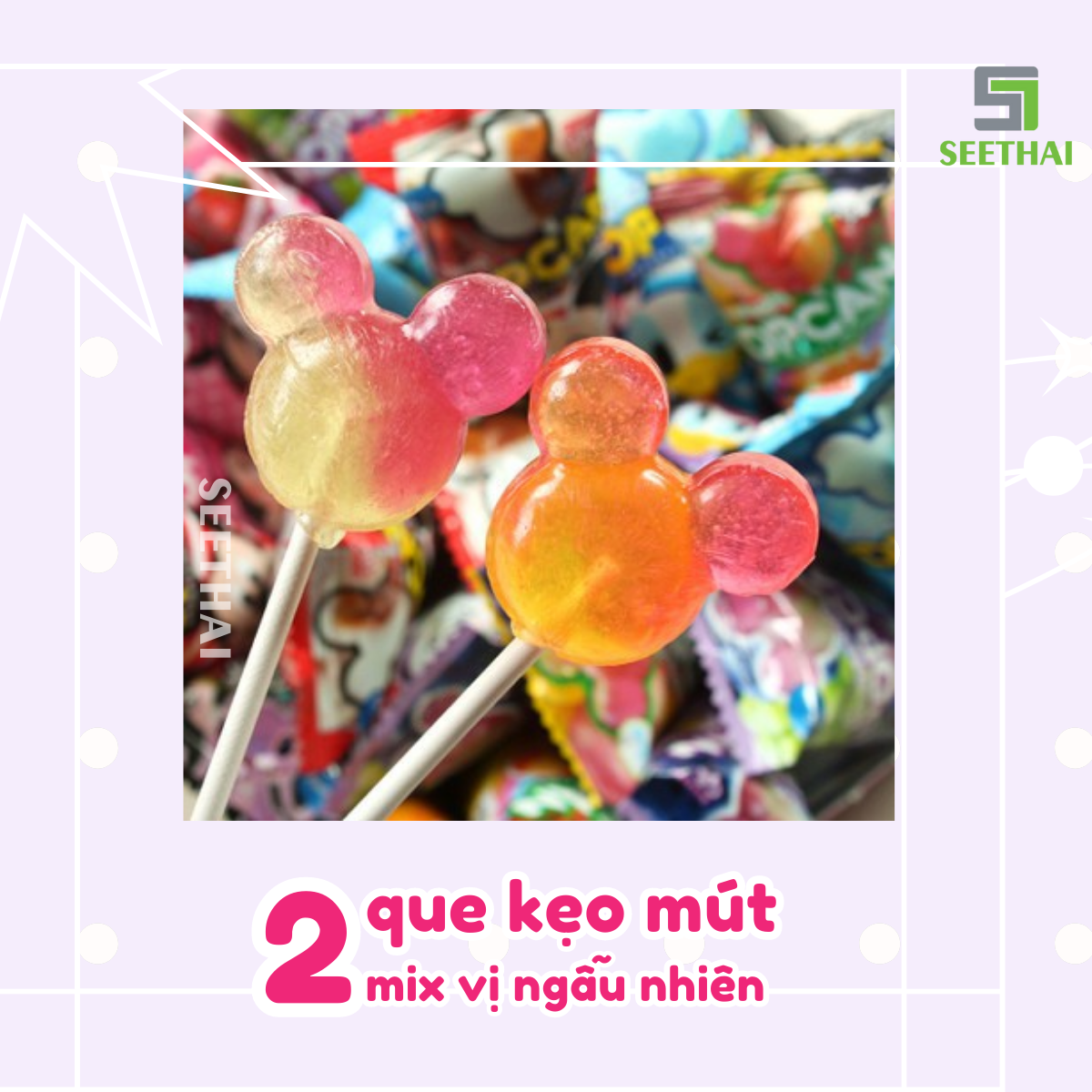 Kẹo mút trái cây POP CAN Mickey Glico Nhật Bản