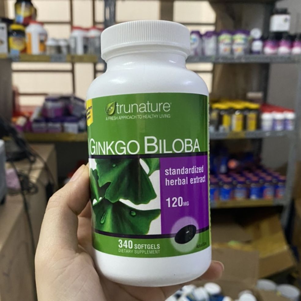 [HCM]GINKGO BILOBA TRUNATURE 340 VIÊN BỔ NÃO LƯU THÔNG TUẦN HOÀN MÁU CẢI THIỆN TRÍ NHỚ
