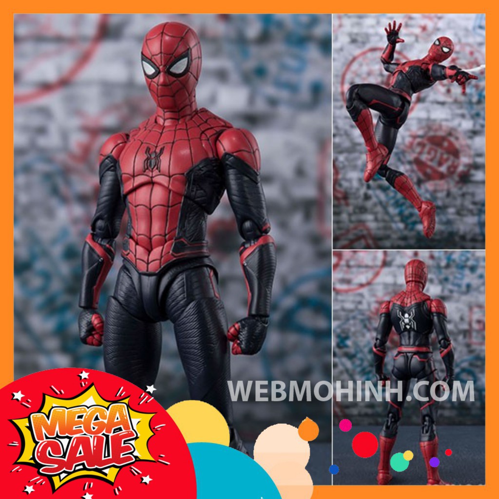🔔 giá hủy diệt🔔 mô hình người nhện spider man far from home upgraded suit shf - s.h. figuarts full box