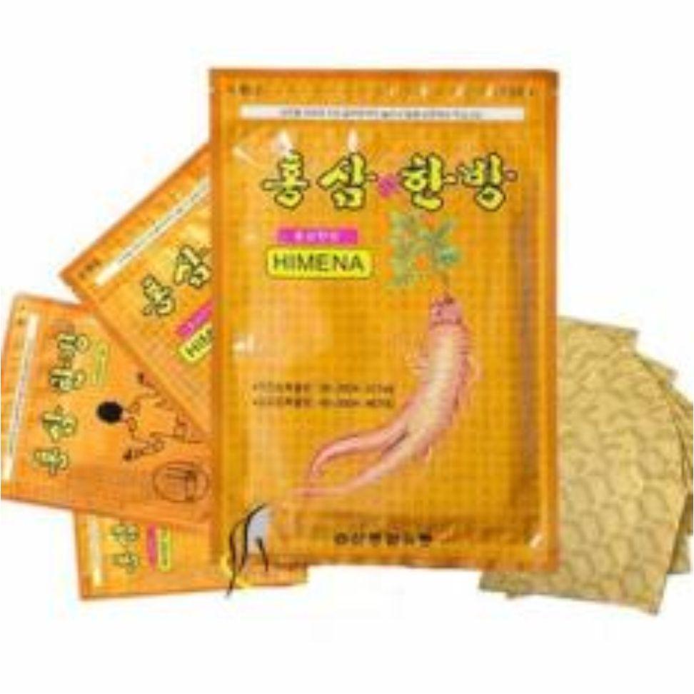 Bộ 02 gói miếng dán hồng sâm Himena Korea (20 miếng/gói).