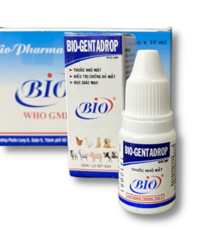 Bio Gentadrop - Thuốc nhỏ mắt cho chó mèo 10ml