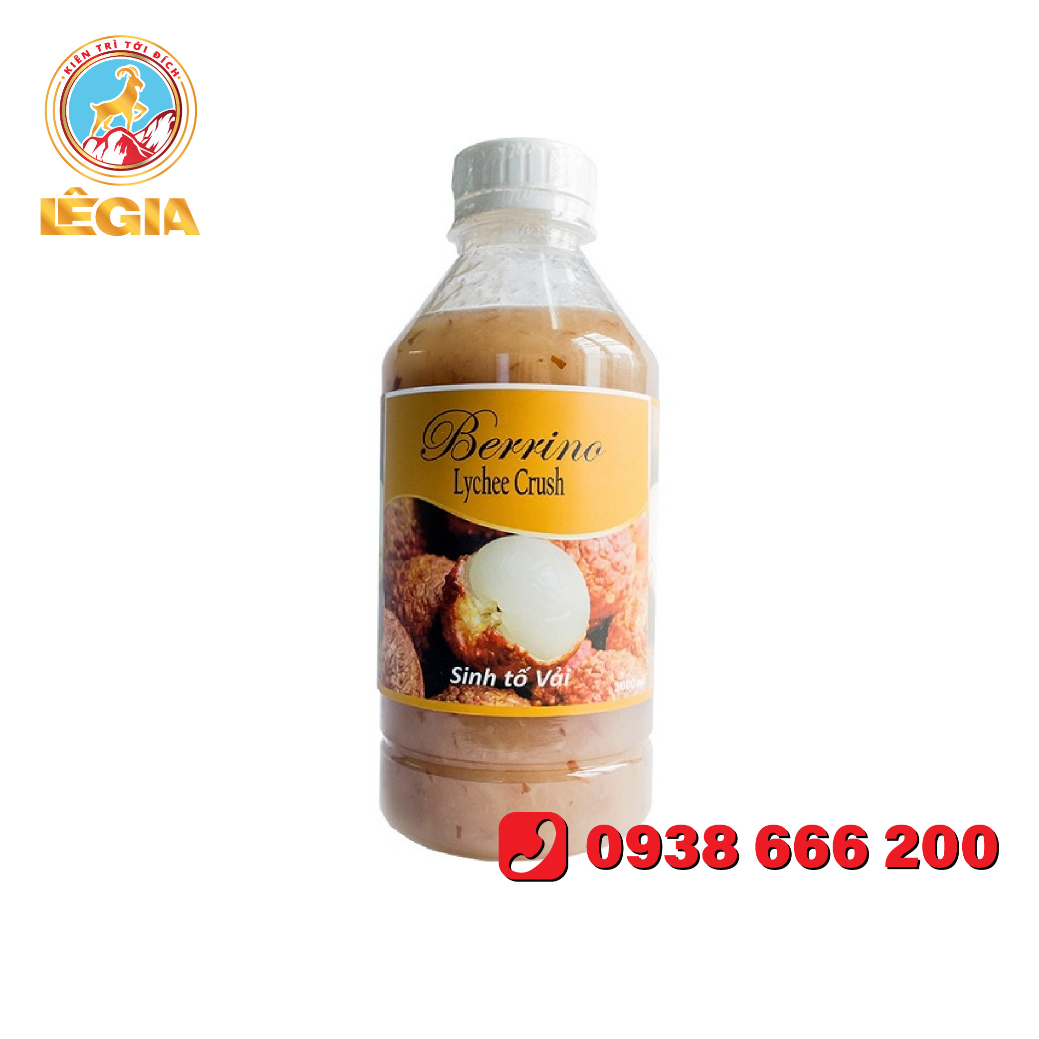 Sinh tố berrino vải 1l - berrino lychee smoothie base