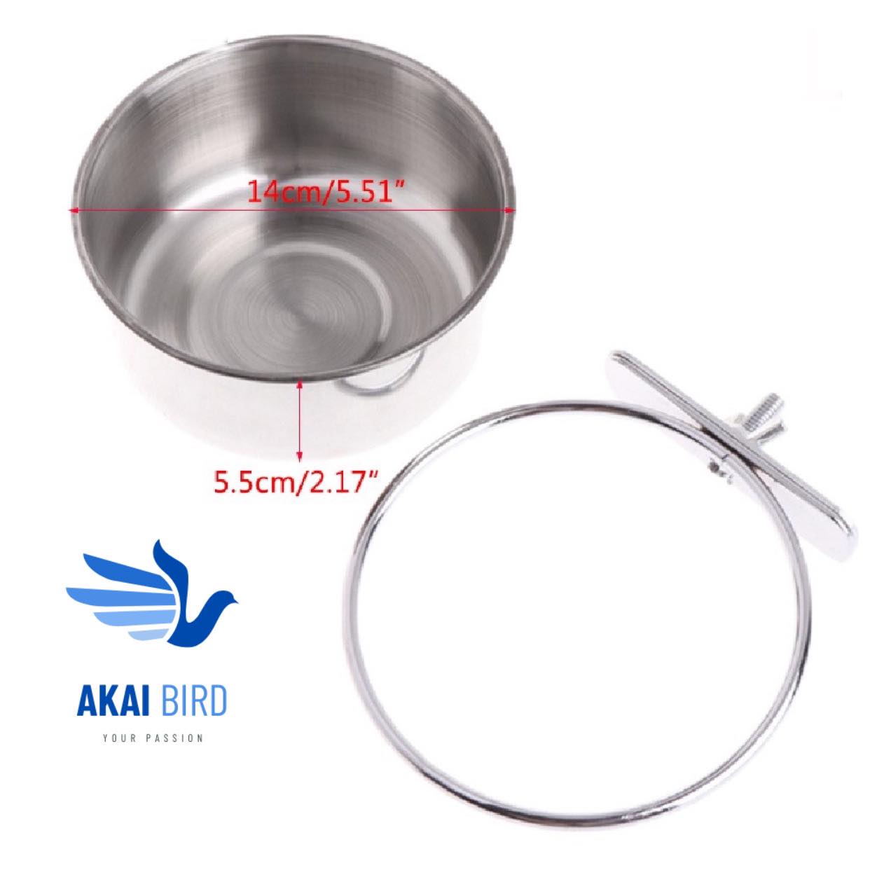 Cóng Ăn Inox Dành Cho Vẹt...