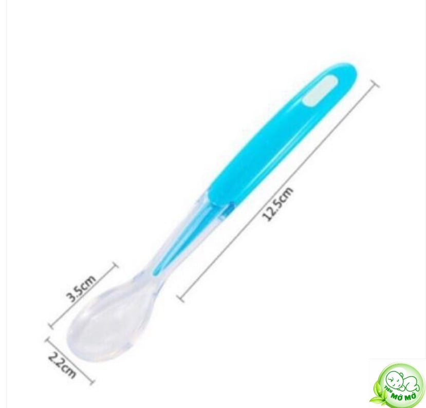 Thìa Silicon Trong Suốt Siêu Mềm Sâu Lòng Cho Bé