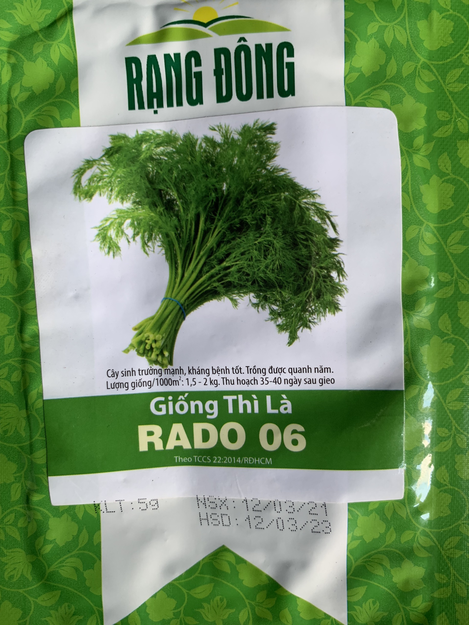 Hạt Giống Rau Thì Là Gói 5gr - RADO 06