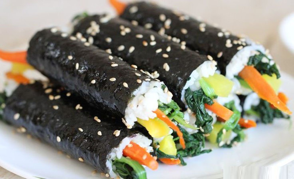 Set 4 món làm Rong biển cuộn kimbap mới( rong biển lá kim, mành tre, xúc xích, củ cải vàng)_Monhi_Food