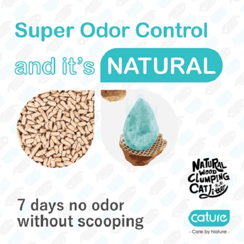 [CHÍNH HÃNG] CÁT GỖ CATURE CHO MÈO - TINY PELLETS - 2.2KG