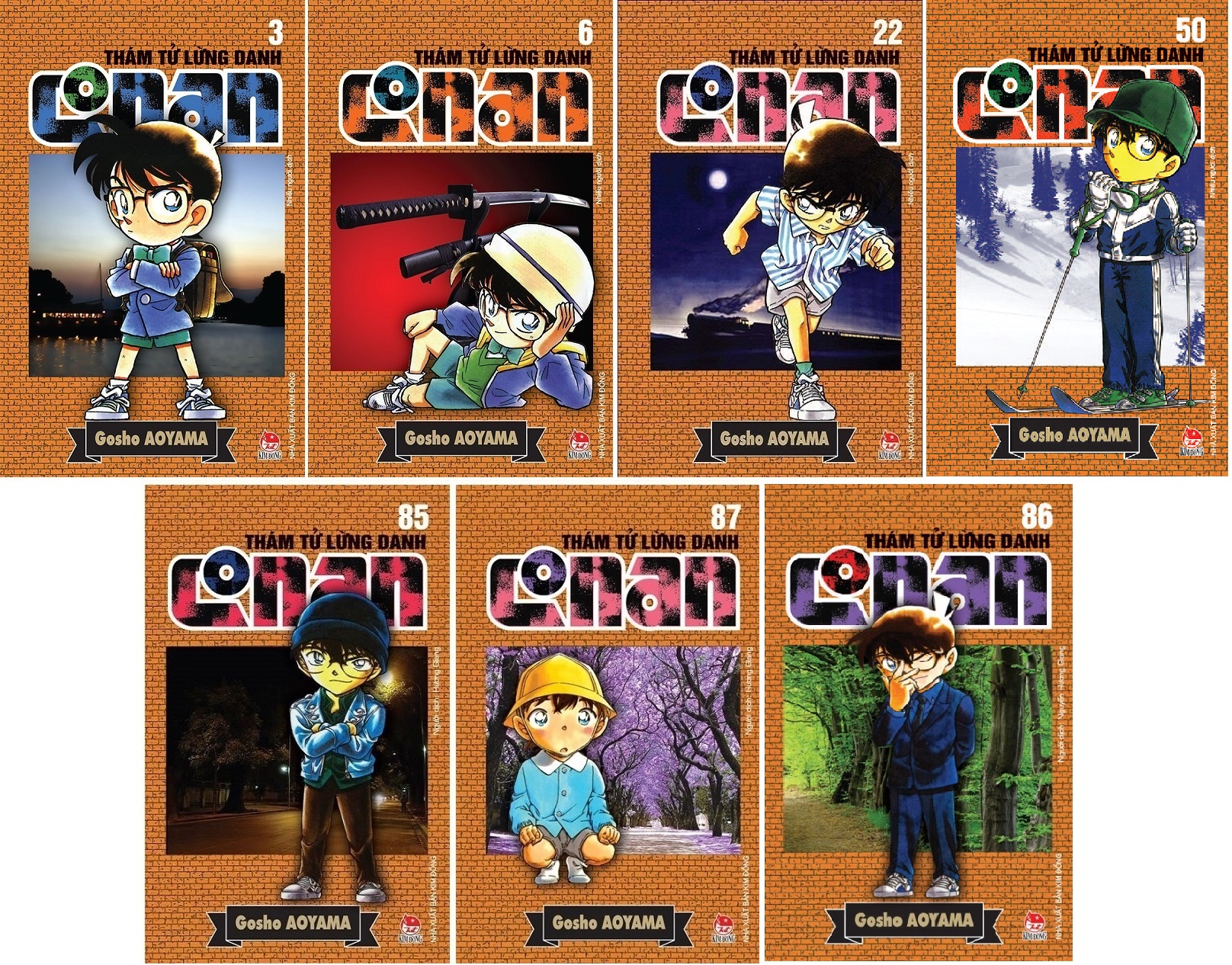 Sách - Combo Thám tử lừng danh Conan - 7 quyển (giao tập ngẫu nhiên)