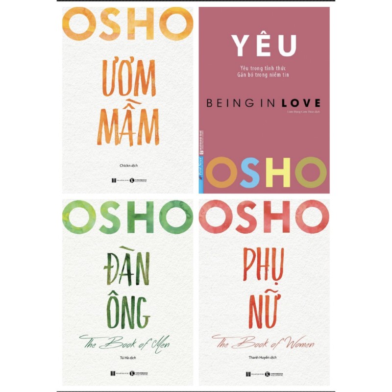 Sách-Tuyển tập lẻ tùy chọn bộ sách OSHO: Yêu, Đàn Ông, Phụ Nữ, Ươm Mầm