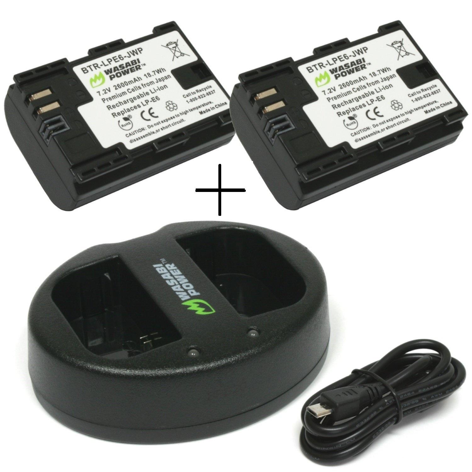 Bộ 01 pin + 01 sạc Wasabi cho Canon LP-E6