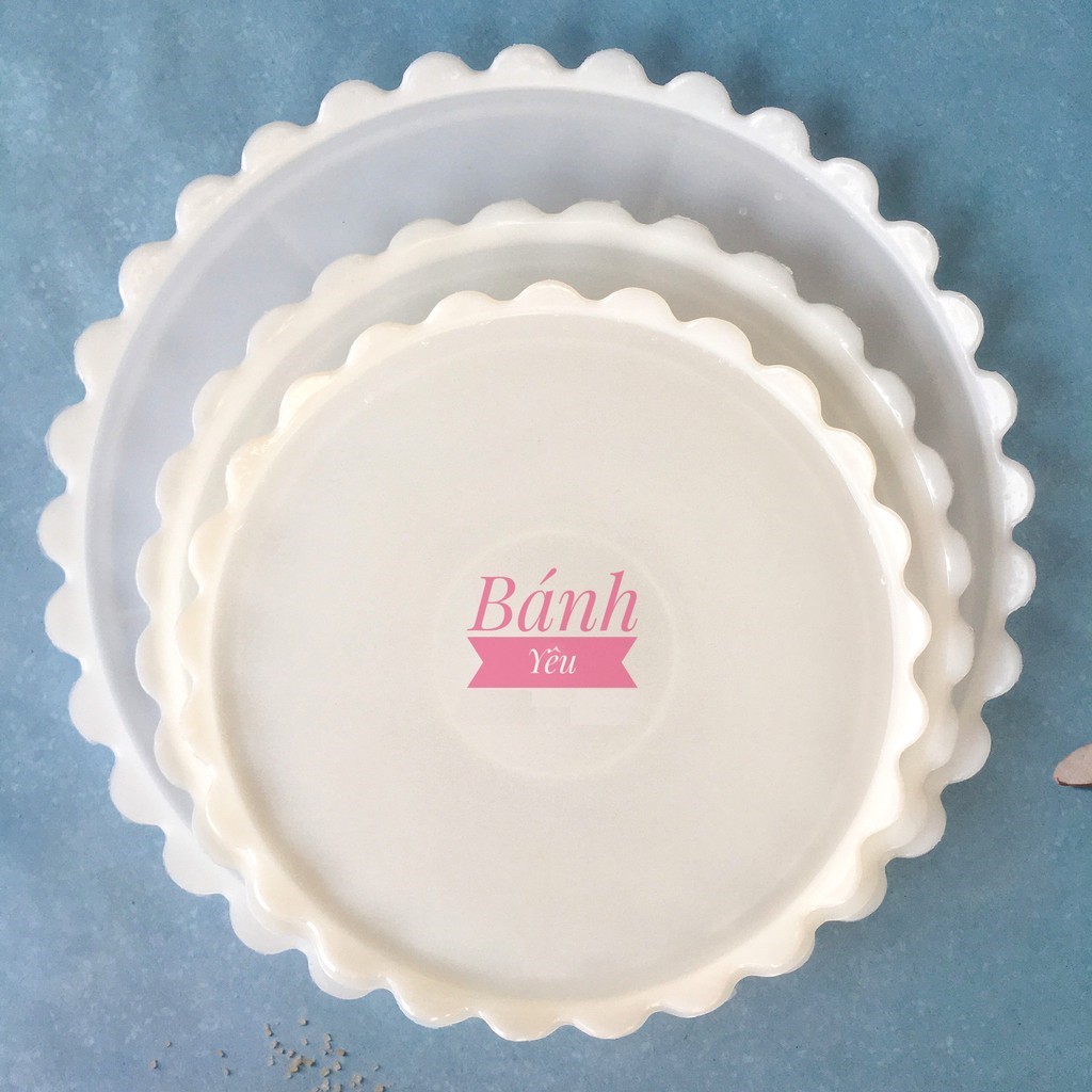 Dĩa nhựa đựng bánh kem/rau câu 20cm