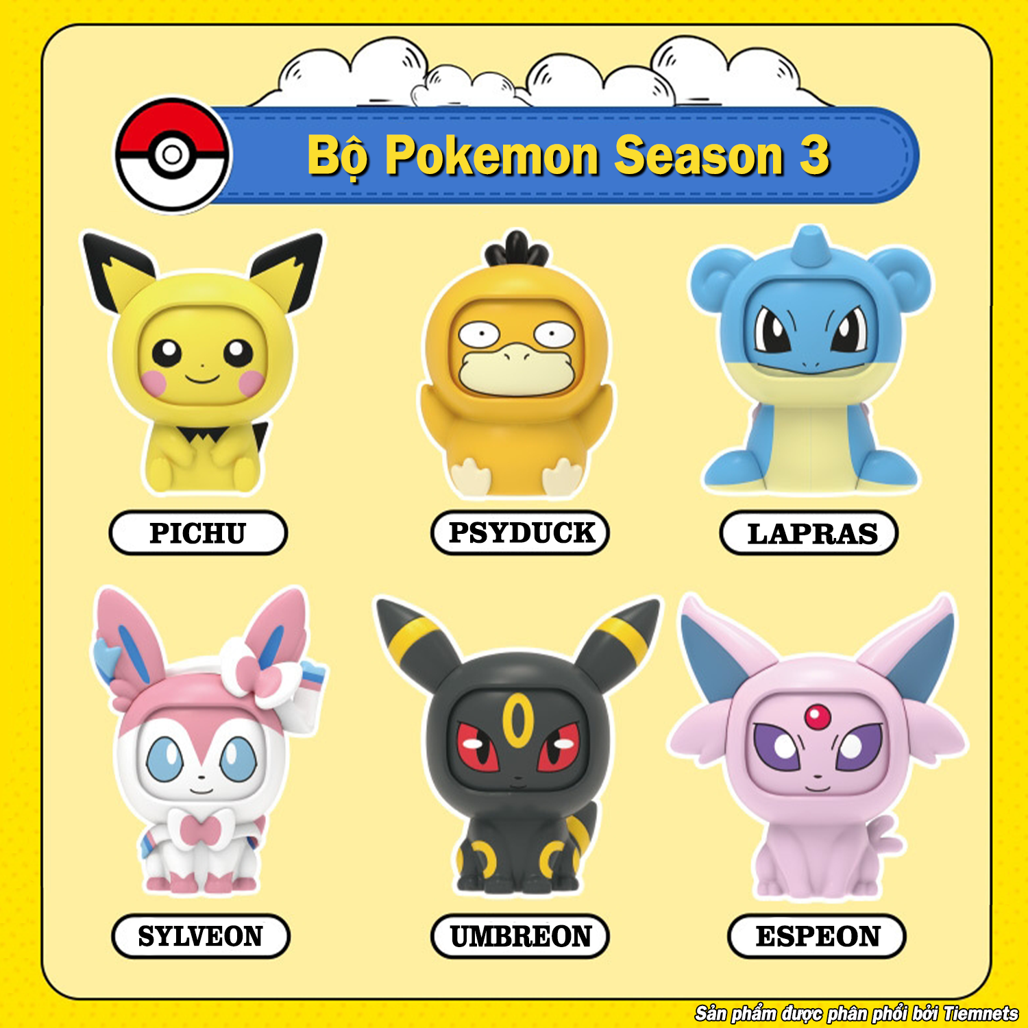 Blind box sided flip Pokemon model 3 season