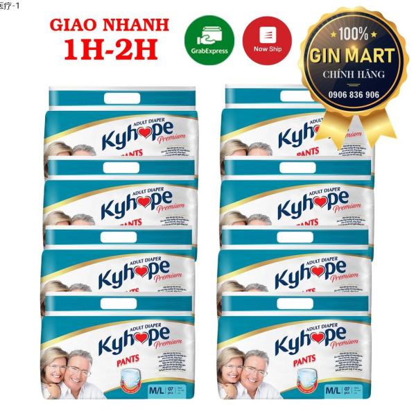 ✈ Giao hàng miễn phí✈ Combo 8 gói tã quần Kyhope ML gói 7 miếng giá rẻ