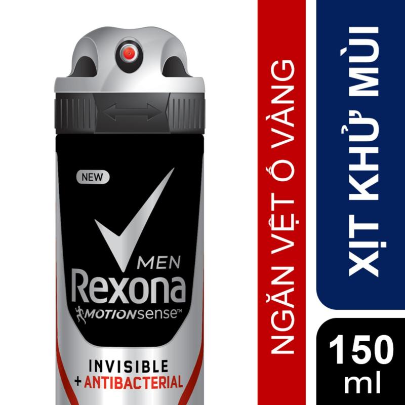 Xịt khử mùi nam Rexona Men Invisible + Antibacterial 150ml nhập khẩu