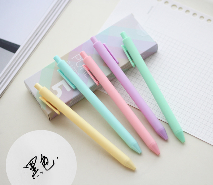 Bộ 5 bút Kaco Green Pure Pastel mực đen