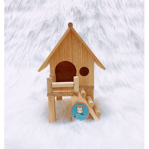 [Hoàn tiền 10%]Nhà Sàn Gỗ Cho Hamster