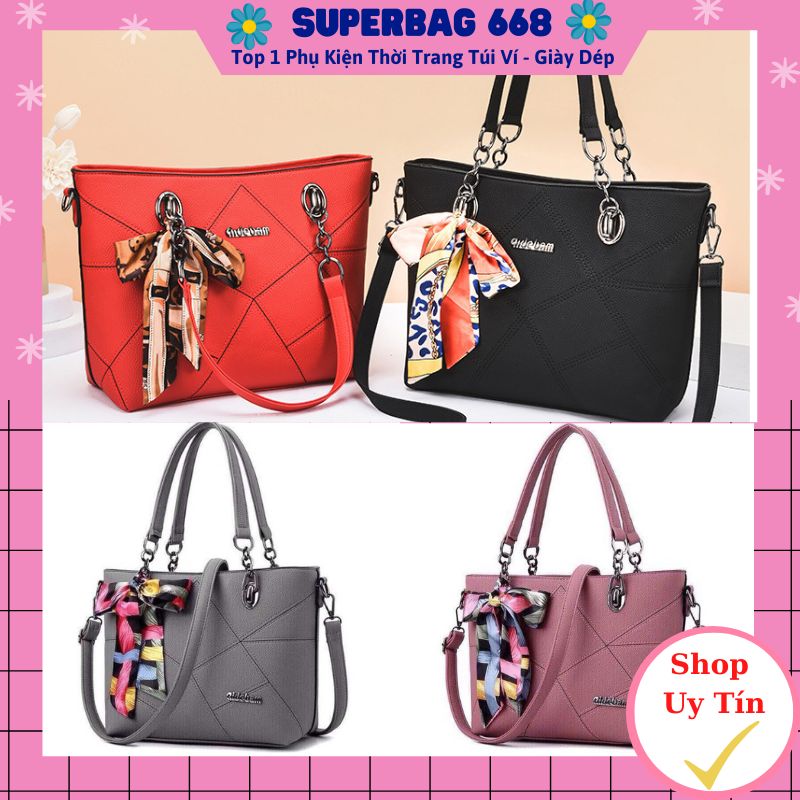 (Tặng Kèm Nơ) Túi Xách Nữ Công Sở Size 35 HQ 80