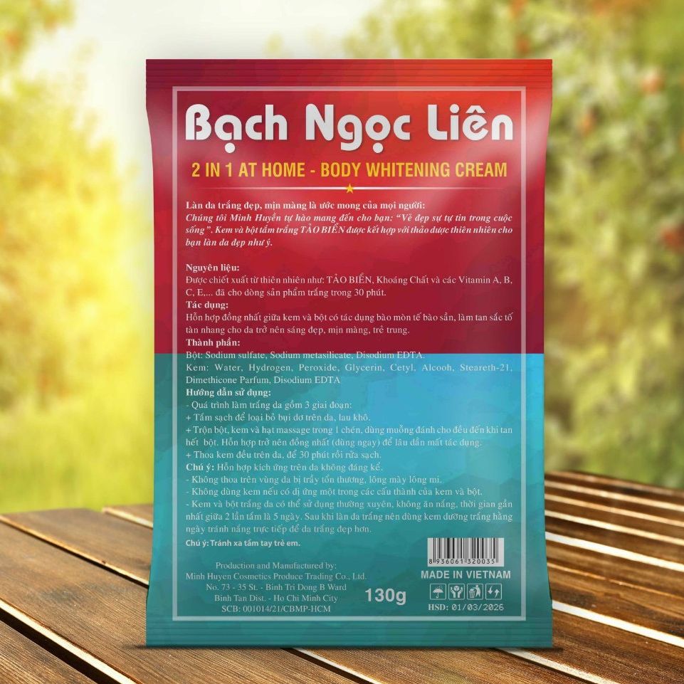 Tắm trắng bạch ngọc liên dạng gói 130gr