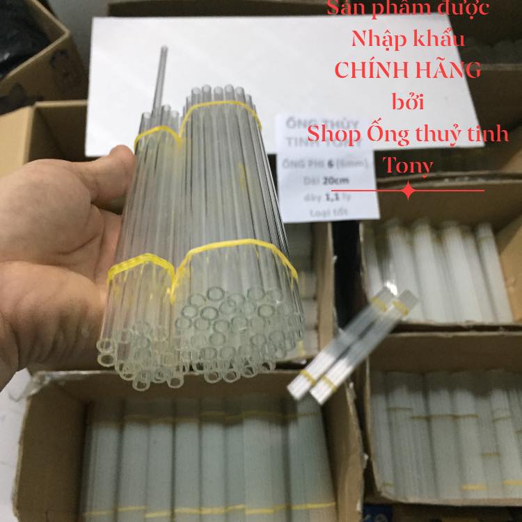 Ống thủy tinh 3O ốngtặng1giảm.lửa