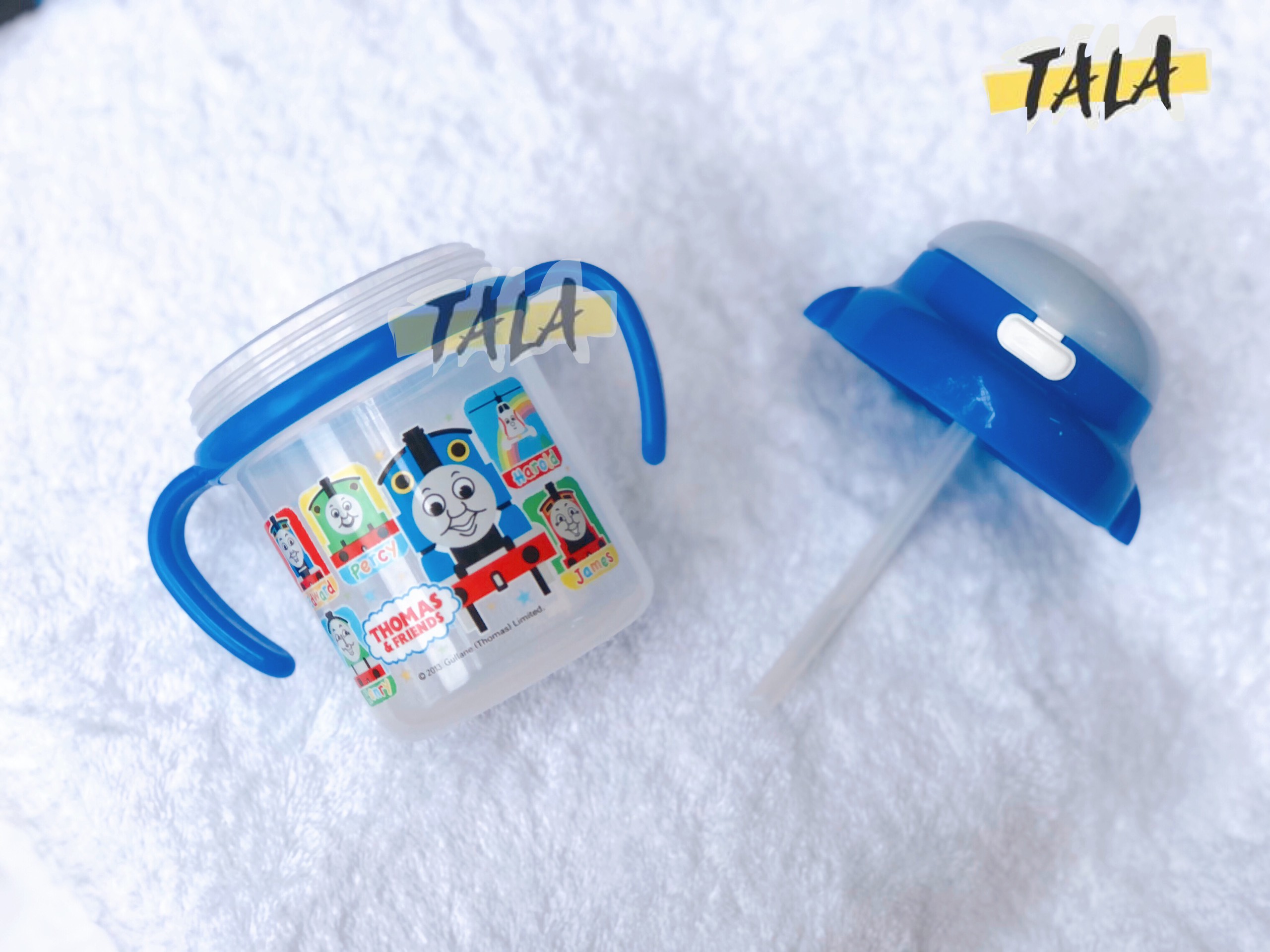 [HCM]Bình nước vòi hút hình Hello Kitty / Hoạt hình Thomas