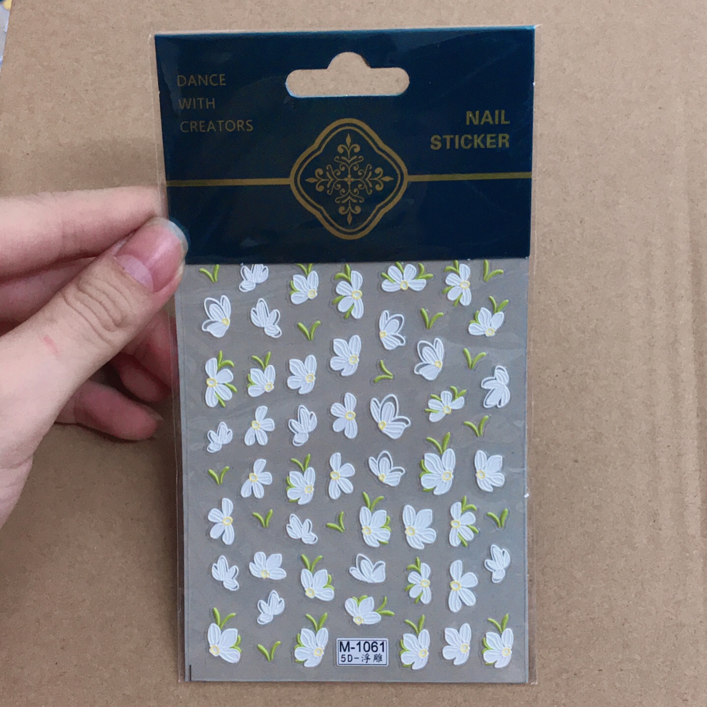 Sticker dán móng 5d trang trí móng 1 - mini nails