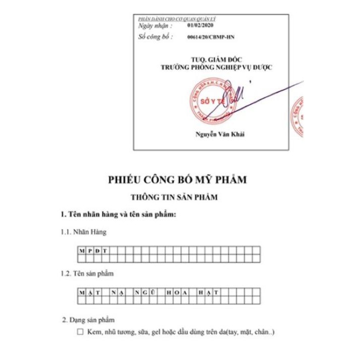 10 miếng mặt nạ ngũ hoa