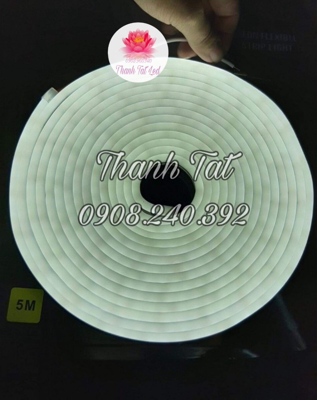 [HCM]Led dây uốn chữ Neon Flex 12Vdc cuộn 5m