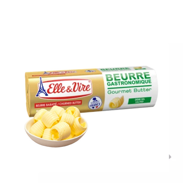 Bơ cuộn mặn Elle&Vire 80% béo - Thỏi 250gr